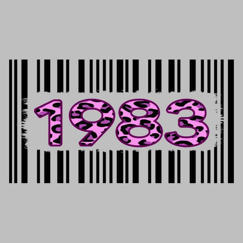 1983 Anniversaire Barcode Pink Leopard