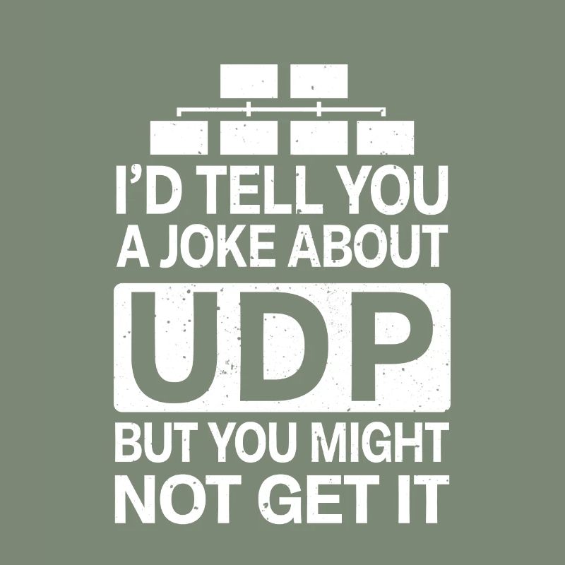 Funny Joke About UDP Network Administrator IT Tech