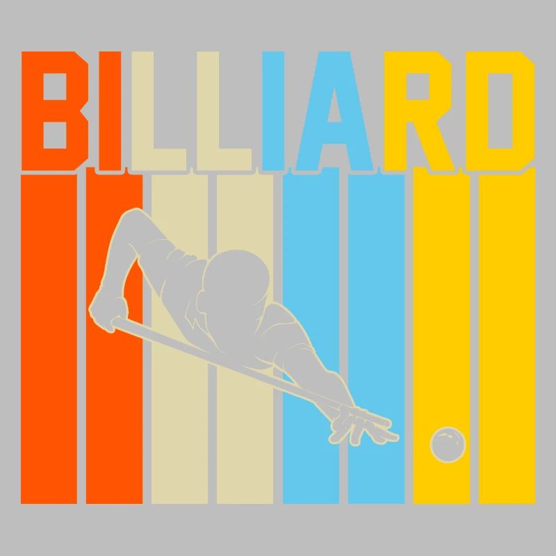 Billard Retro-Design Billard Geschenk