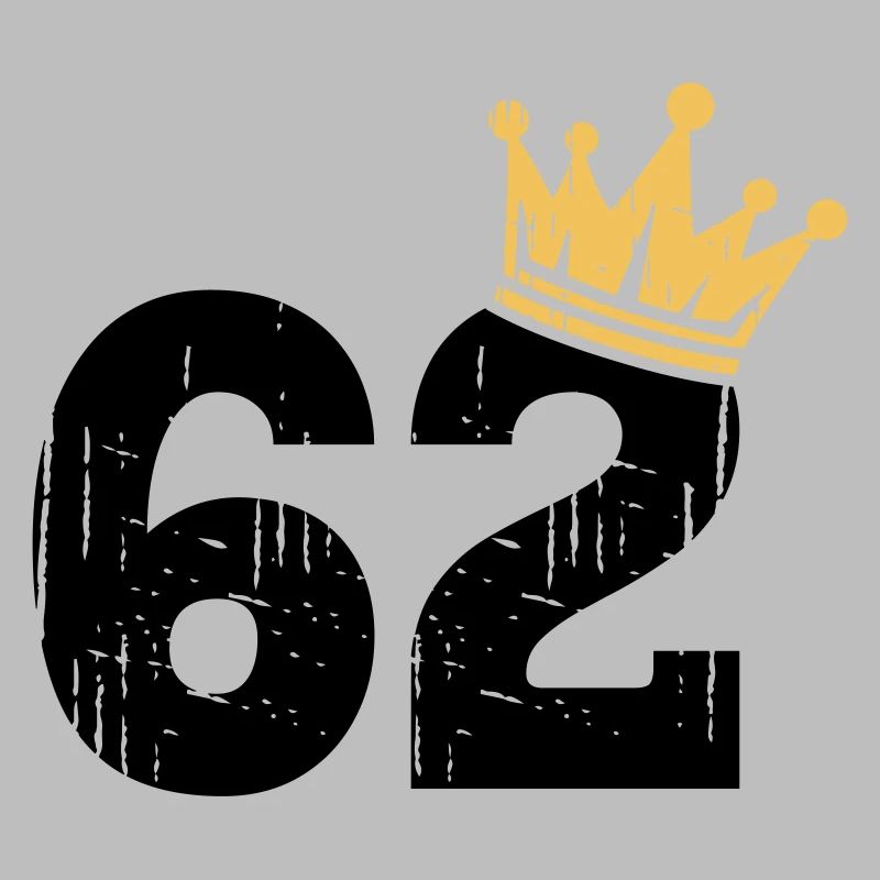 62 Couronne 62e anniversaire 62 ans