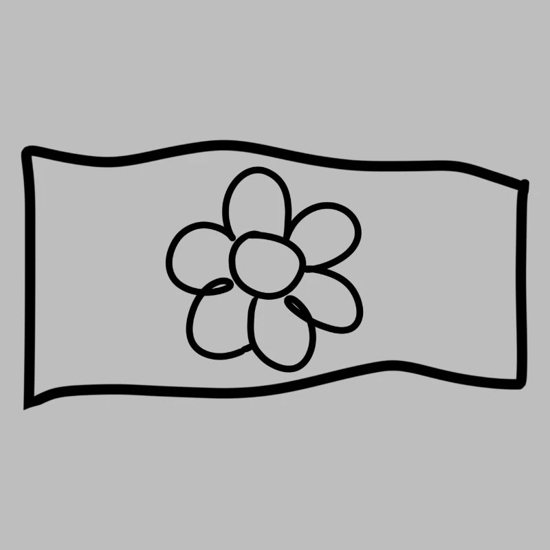 Fleur Drapeau Symbole Forme Nature