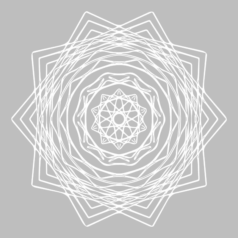 Geometric Square Square Mandala Shape