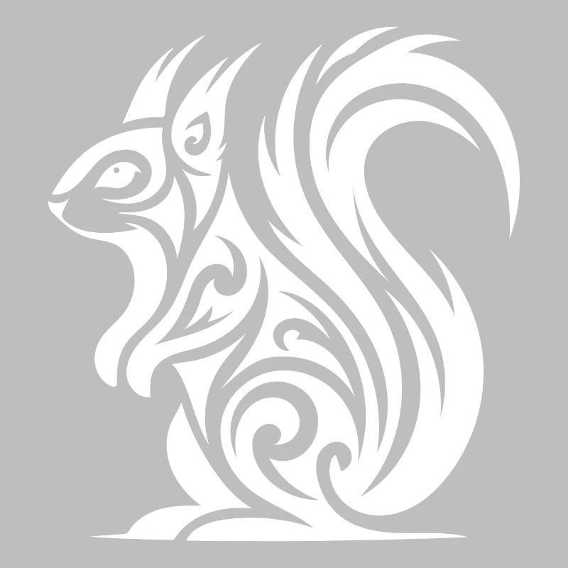 Süsses Eichhörnchen in Tattoo Style