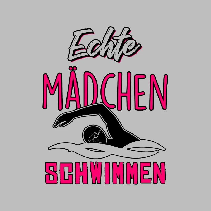 Echte Mädchen schwimmen