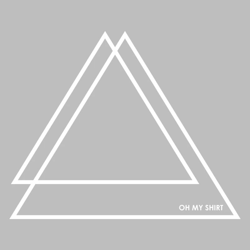 2 Triangles / Triangles blanc / blanc