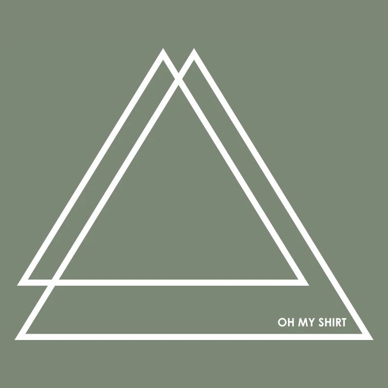 2 Triangles / Triangles blanc / blanc