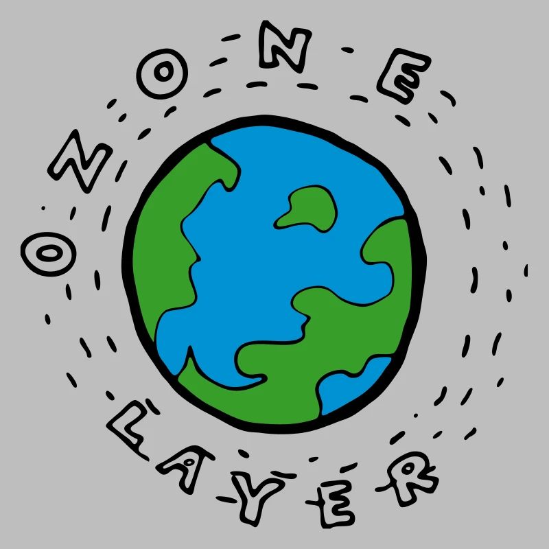 Earth's Ozone Layer Drawing