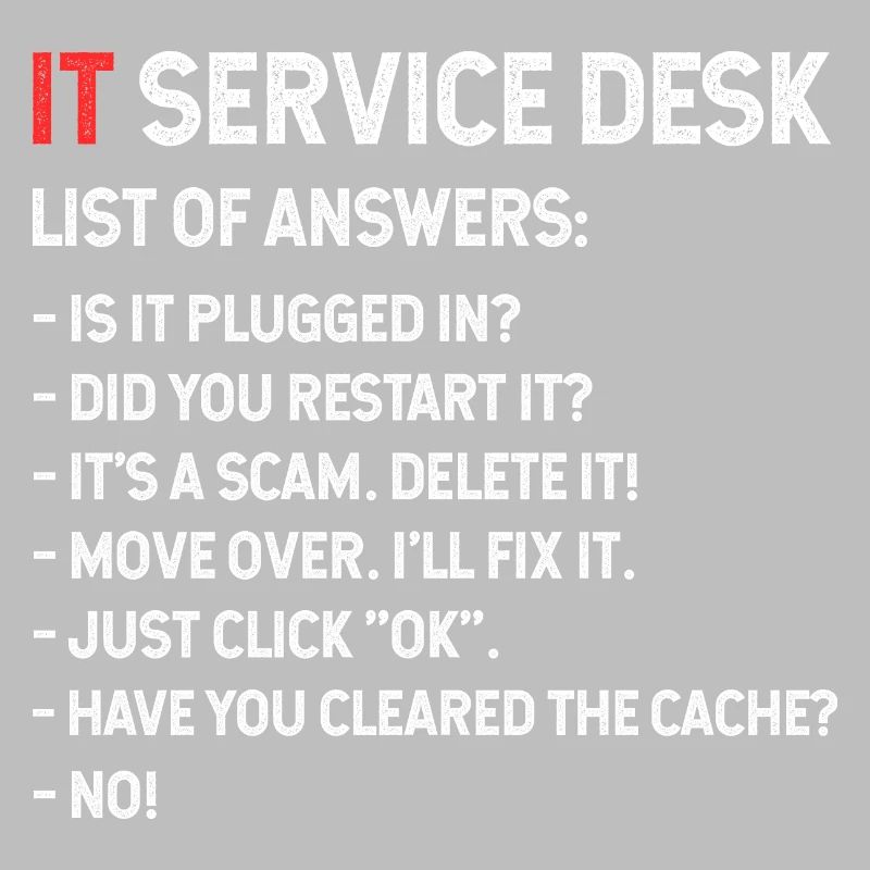 Liste des réponses du centre de services informatiques