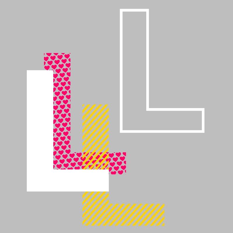 L - Cadeaux de conception de lettre initiale