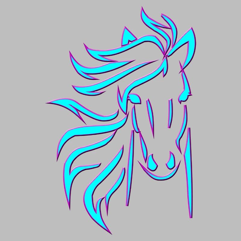 Cheval bleu