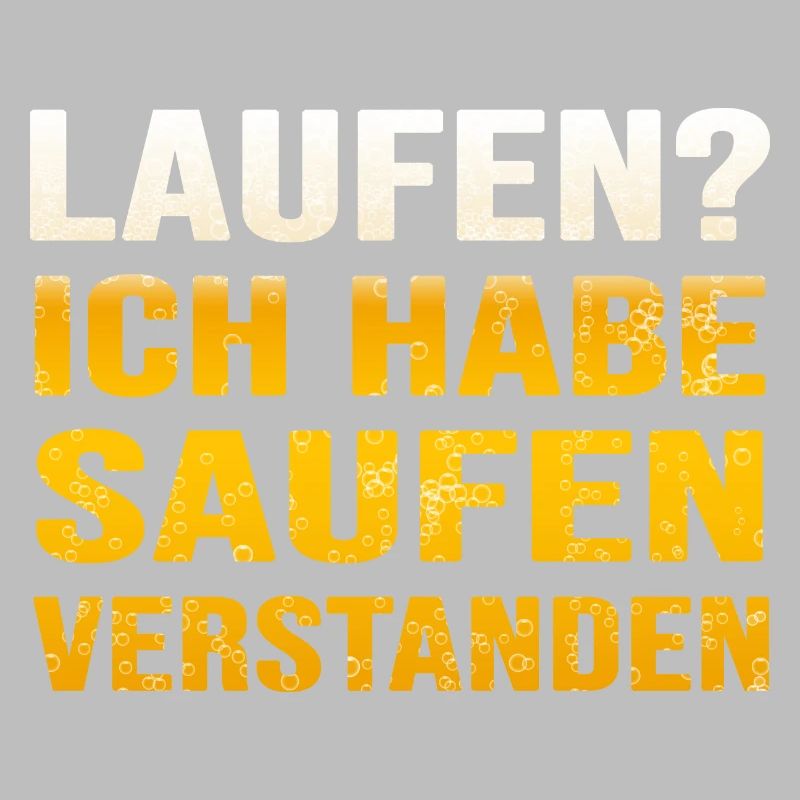 RUN Läufer läuft Marathon "laufen oder saufen"