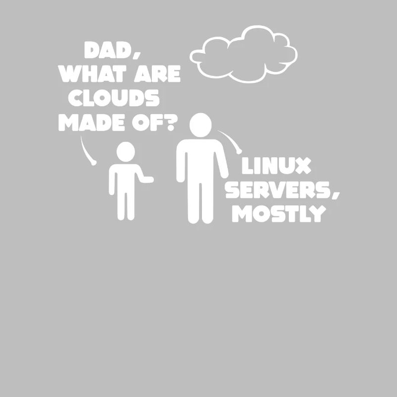 Funny Cloud Computing Dad And Son