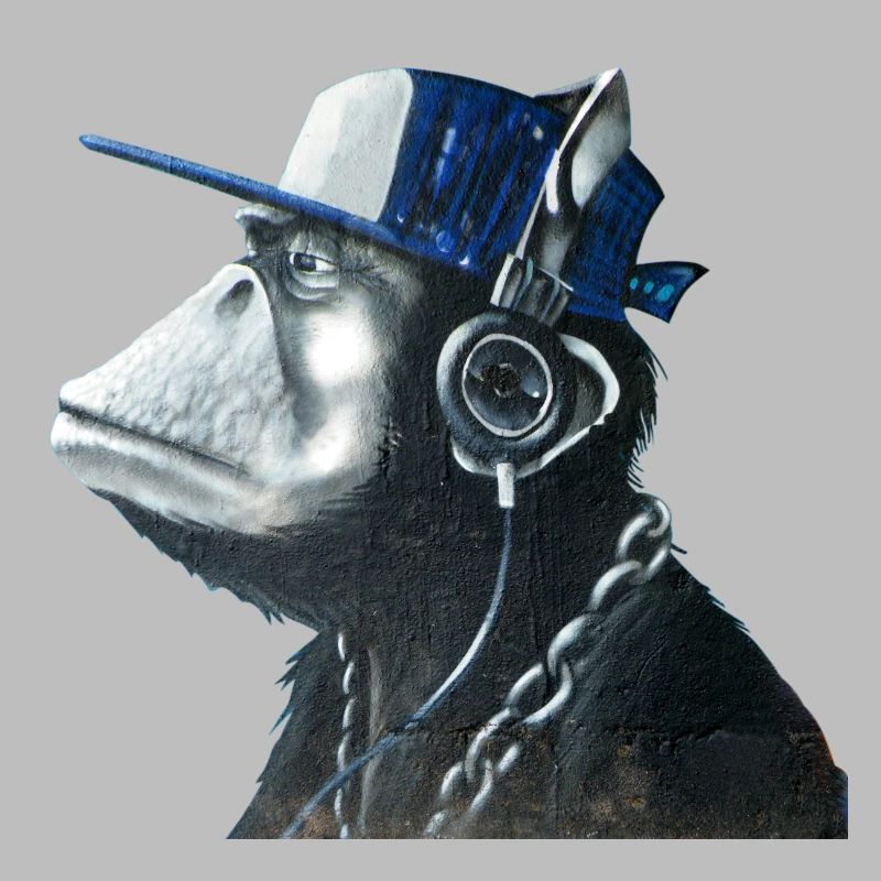 Affe Graffiti von Custom