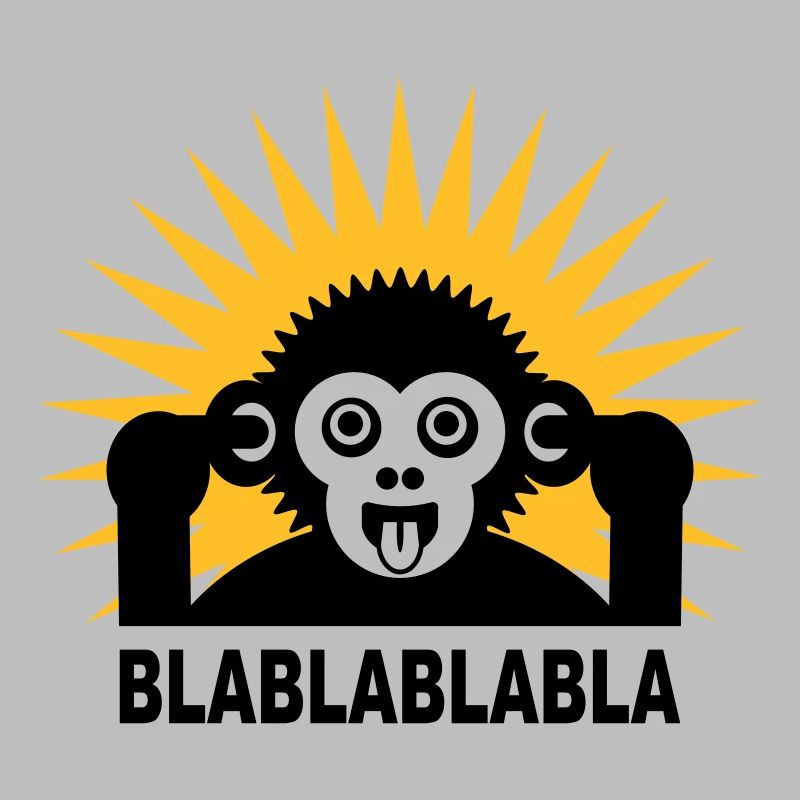 Blablablabla - Monkey babbles with finger in the