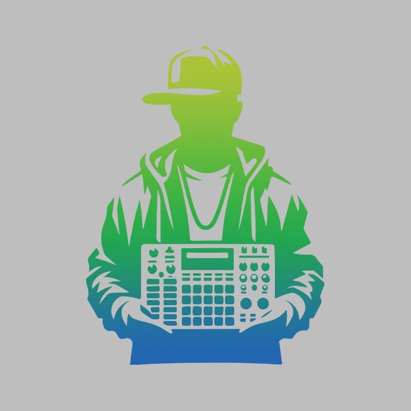 Beatmaker Holding Sampler (Vert)