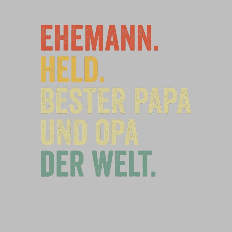 Ehemann Held bester Papa und Opa der Welt