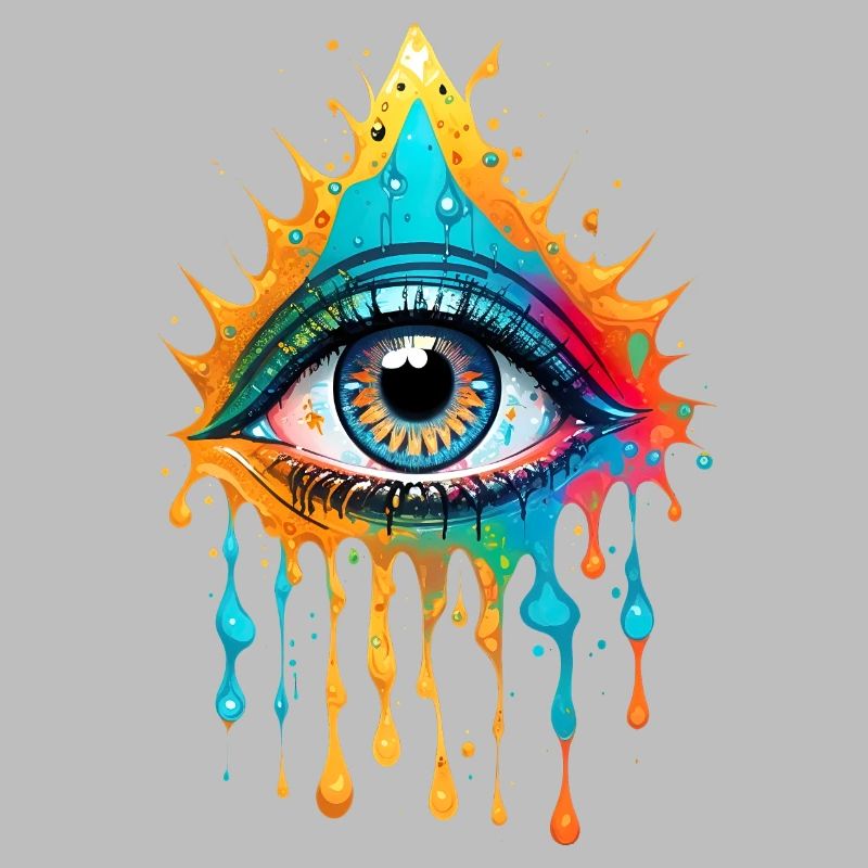 Conception d’œil d’éclaboussure de peinture