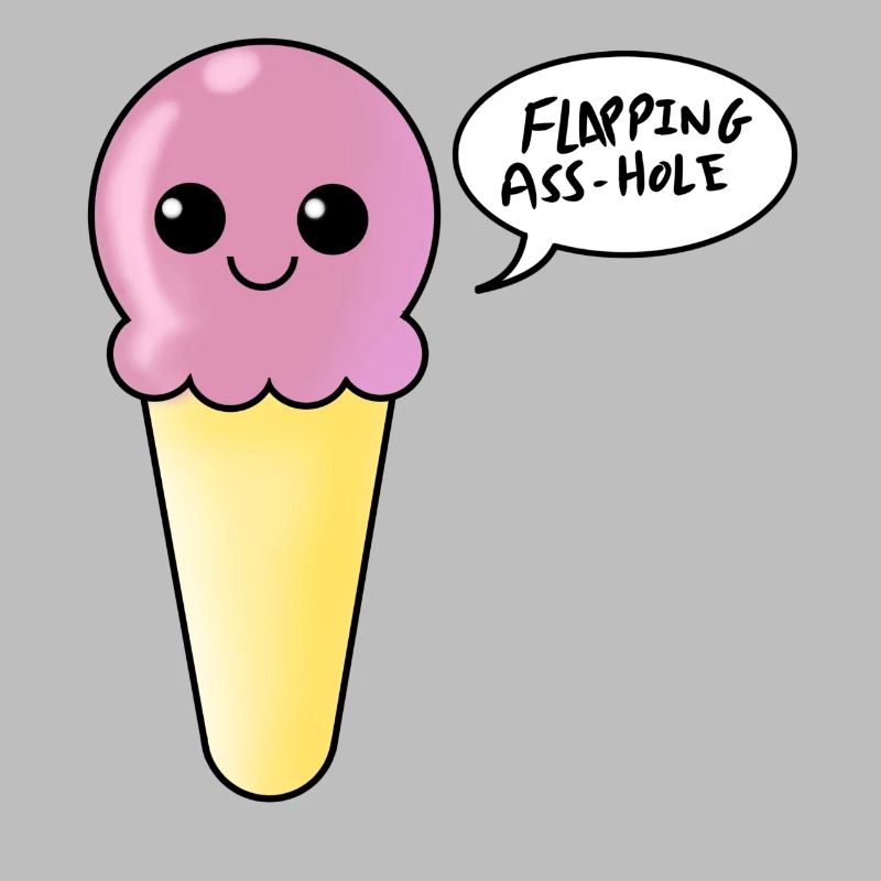 Erdbeer-Eiscreme-Flapping-Arschloch
