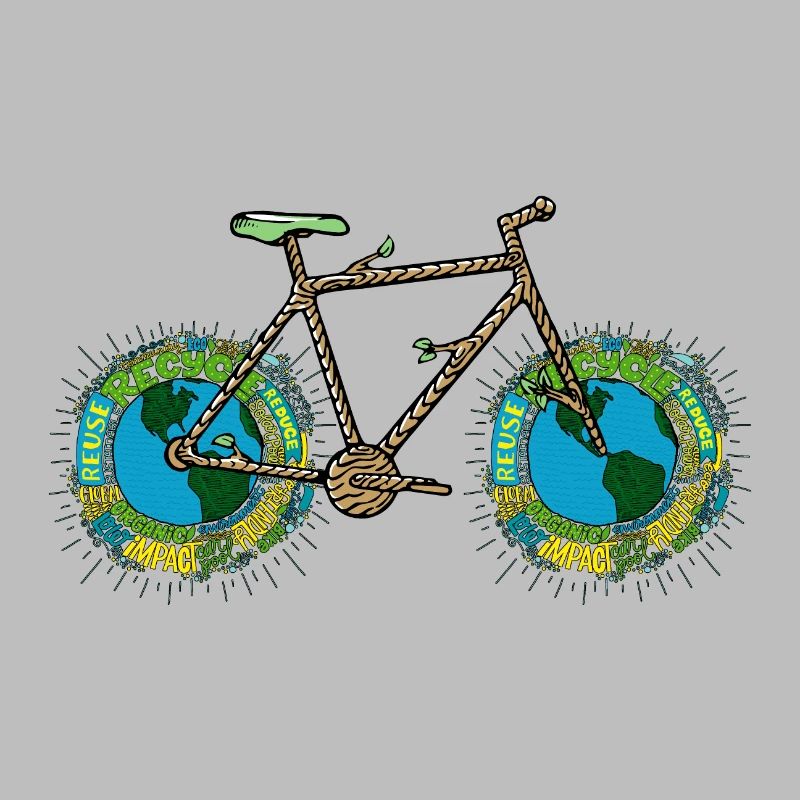 Planète Terre vélo, jeu de mots cyclisme, roue de vélo Art