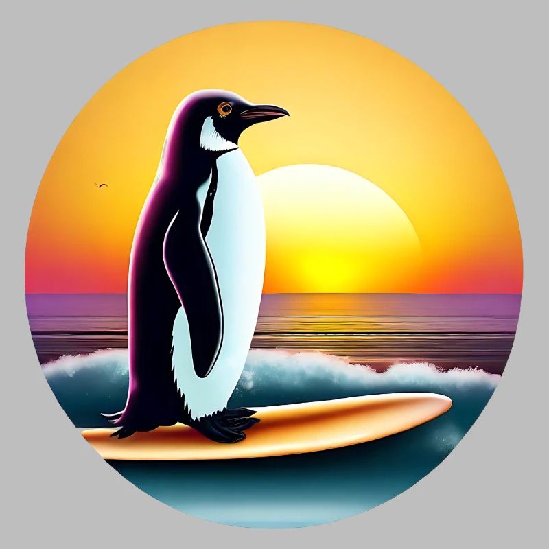 Penguin Surfer