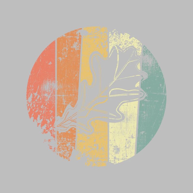 Eiche Eichenblatt Vintage Herbst