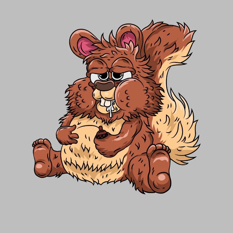 Dickes Eichhörnchen