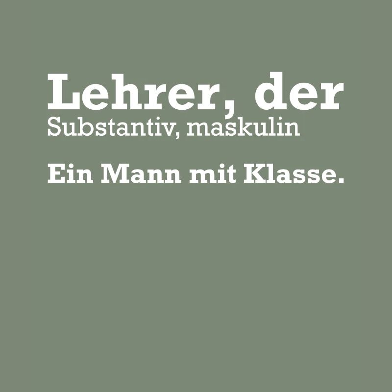Lehrer Ein Mann mit Klasse