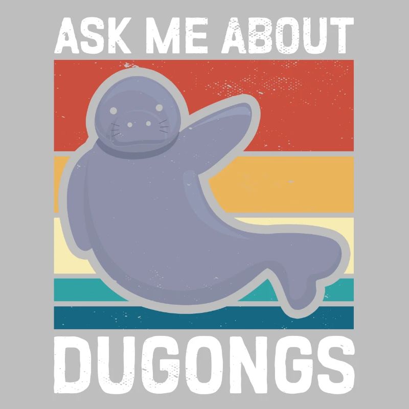 Dugong queue fourchue lamantin cochon cadeau