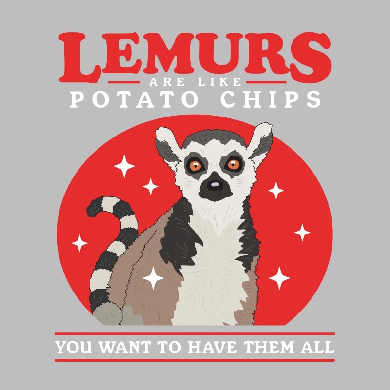 Lemur Katta Lemuren Ringelschwanz Lemure Geschenk