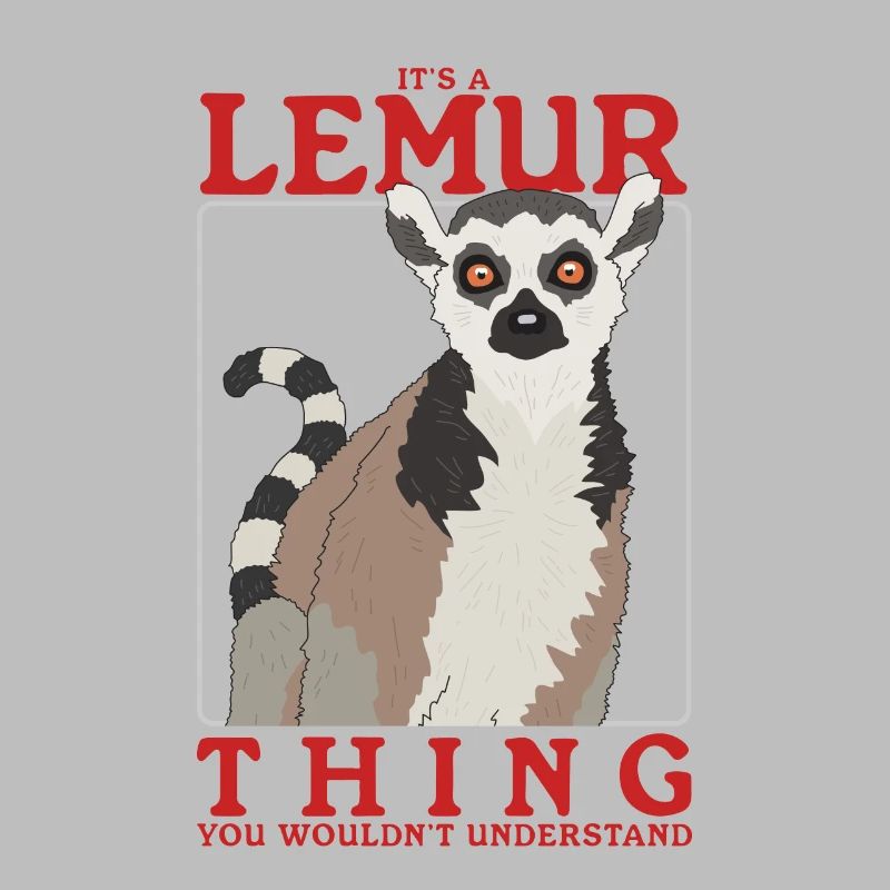 Lémurien Ringtail lémuriens Ringtail Ring-tailed Lémurien Lemure cadeau