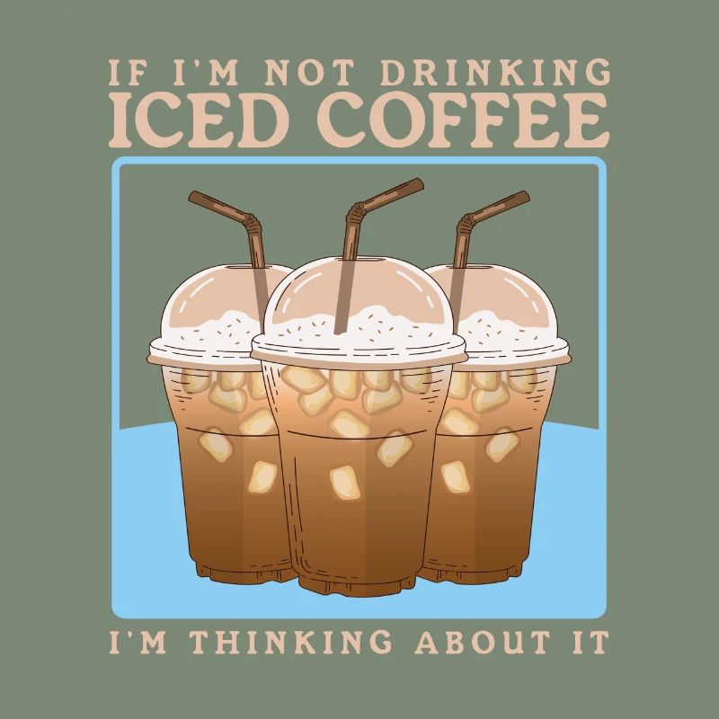 Eiskaffee Iced Coffee Kaffeeliebhaber Geschenk