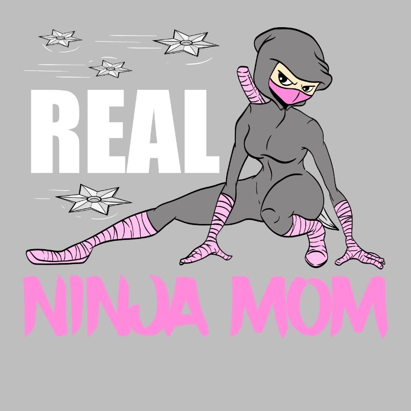 Echte Ninja Mama Karate Kampfkunst Fechter Ninja