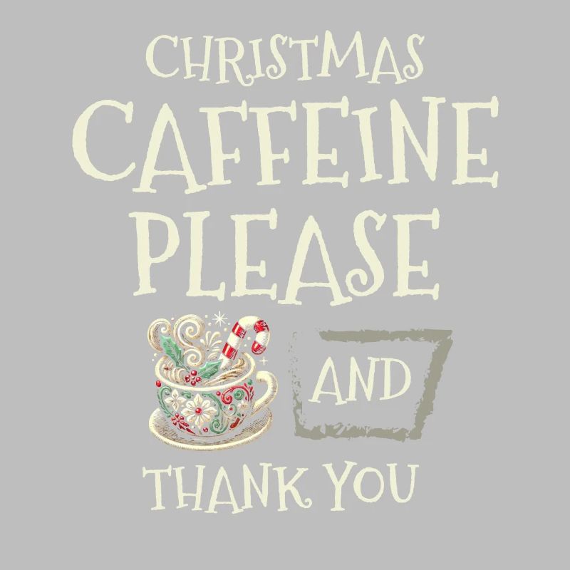 Weihnachtskoffein bitte und danke Feiertagswünsche