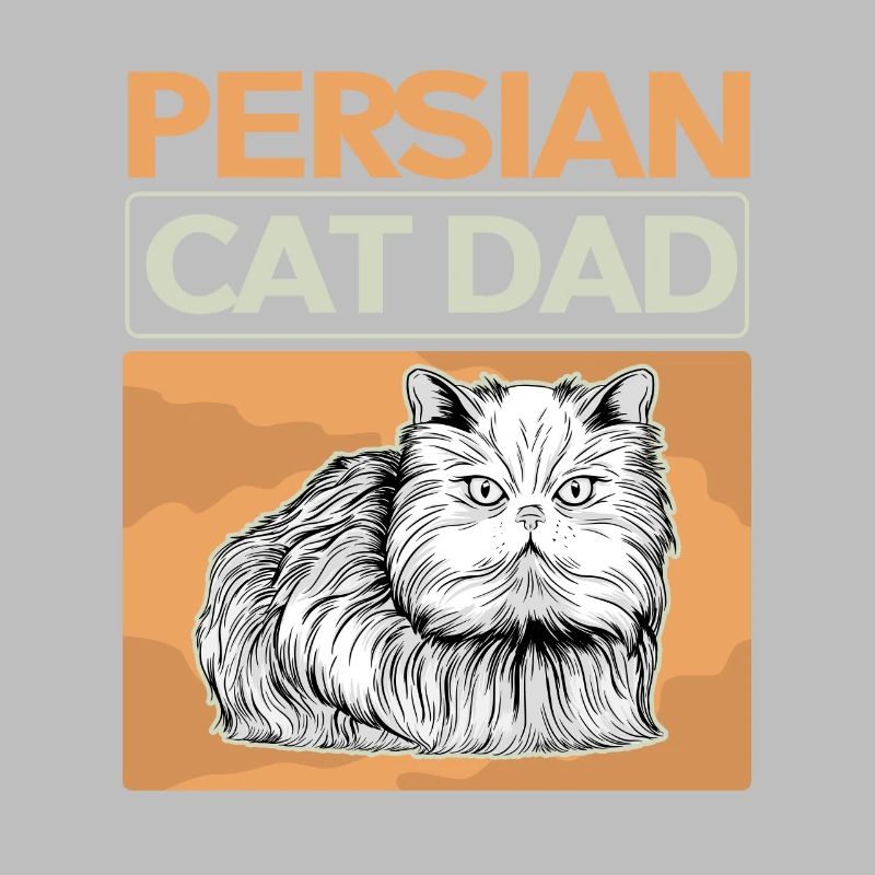 Chat persan | Chat papa chat propriétaire cadeau