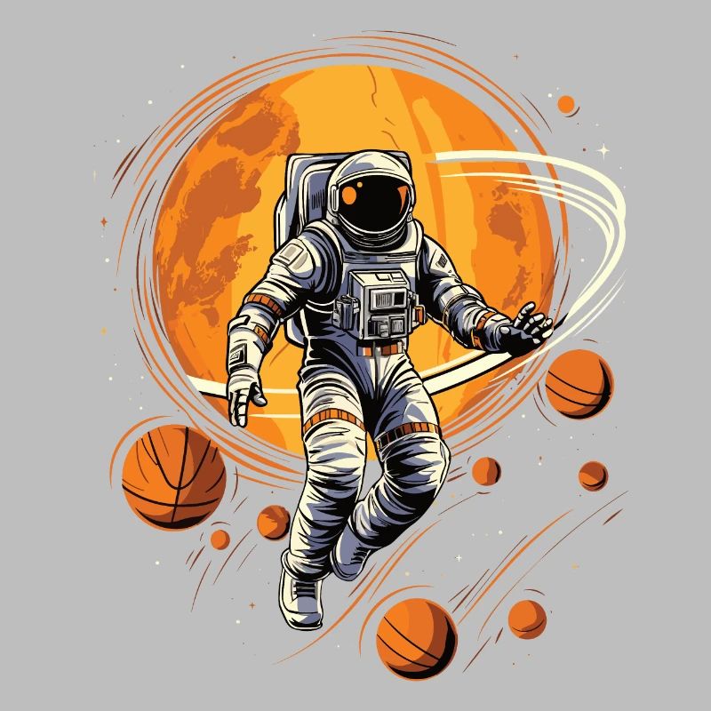 Un astronaute joue au basket dans l’espace