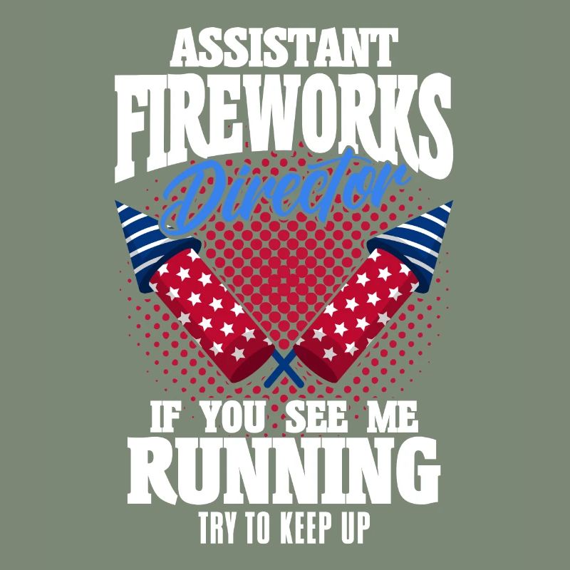 Drôle de feu d’artifice pyrotechnicien disant