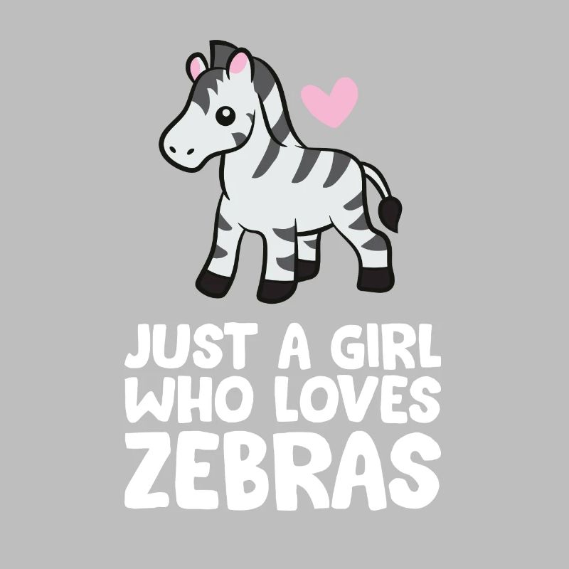 Nur ein Mädchen, das Zebras liebt