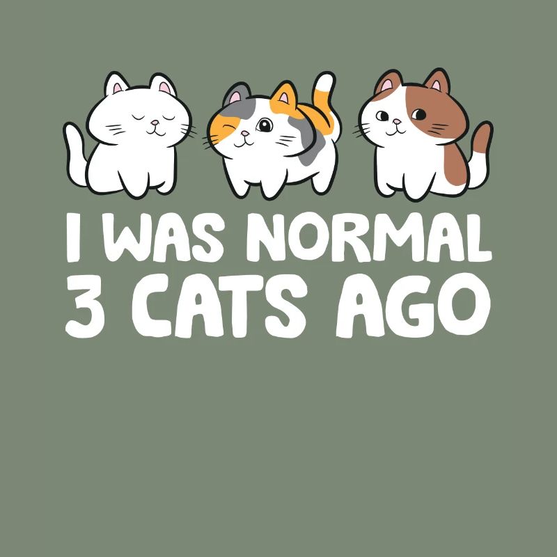 J’étais normale devant 3 chats Drôle de chat maman