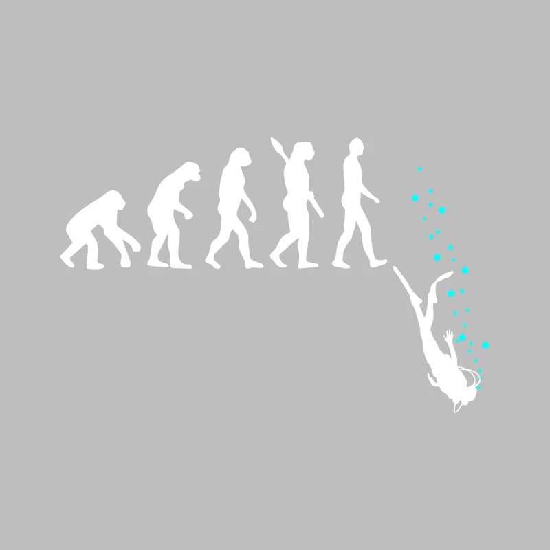 Tauchen Evolution Taucher Lustig Geschenk