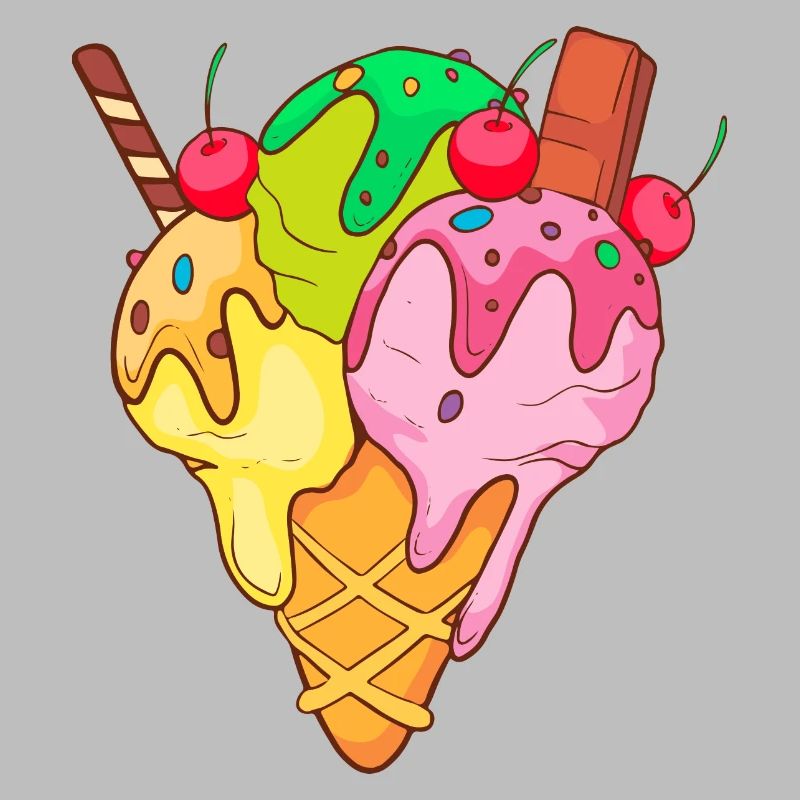 Crème glacée, crème glacée, crème glacée, crème glacée, boule, crème glacée, sundae