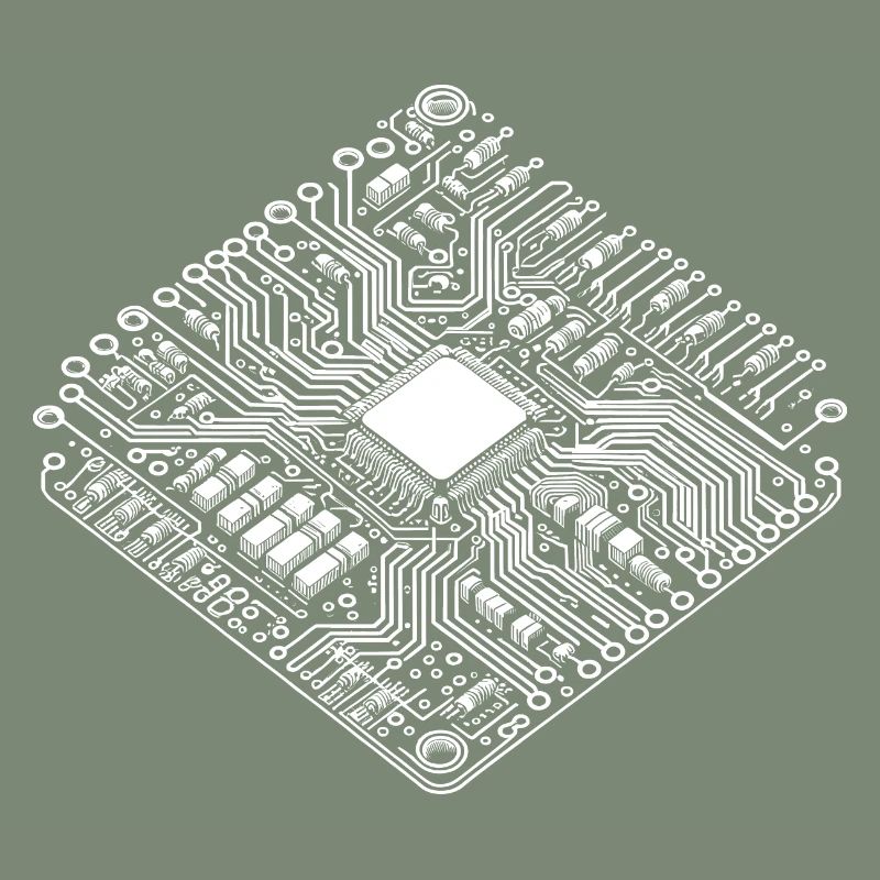 CPU anatomique et PCB - Cool Computer Scientists