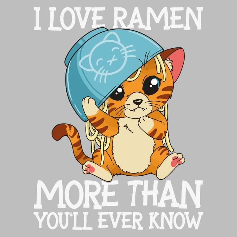 J'aime les ramen plus que vous ne le saurez jamais | chat