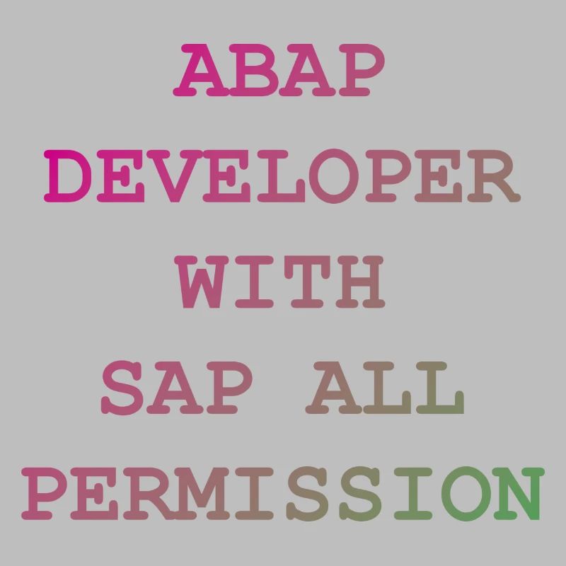 ABAP SAP Developer! Geschenkidee