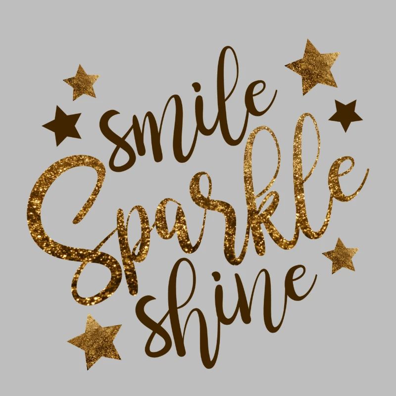 Smile Sparkle Shine! Spruch Blogger Geschenkidee
