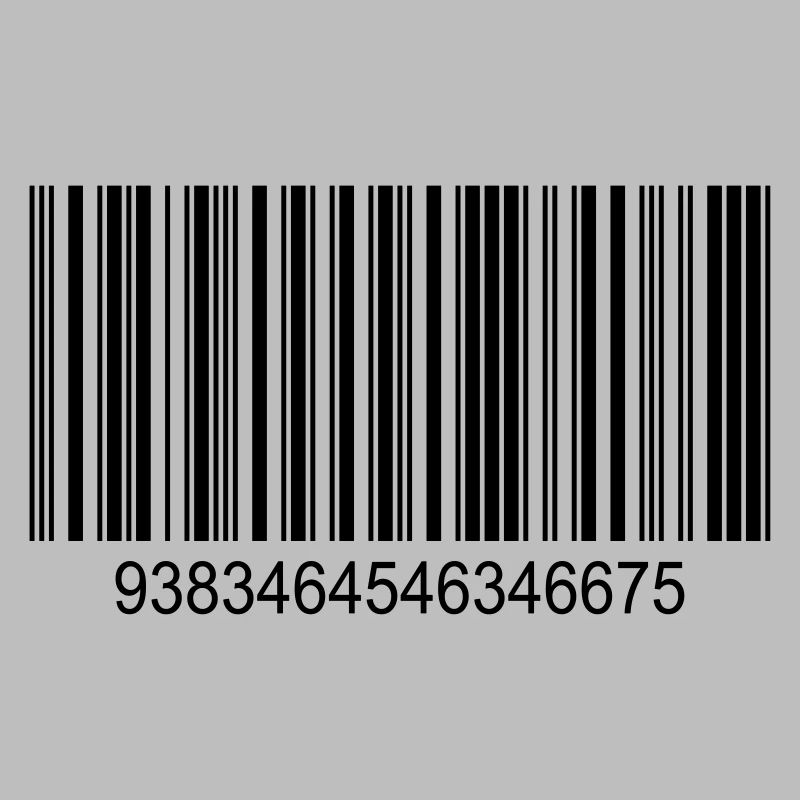 Barcode / barcode in black with numbers