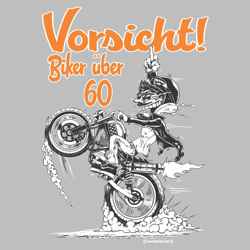 Tees Paradise Biker ueber 60 Biker Geschenk Shirt