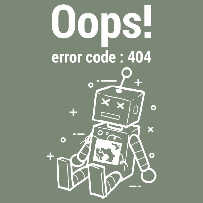 Oops Error 404 Graphic