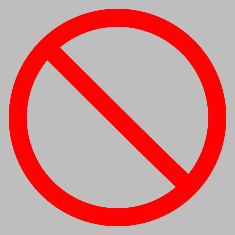 panneau d'interdiction