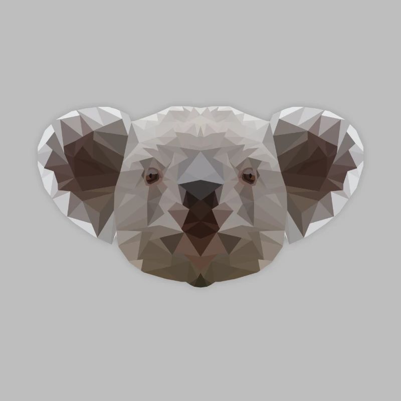 LowPoly koala Bär Tier Design Geschenk