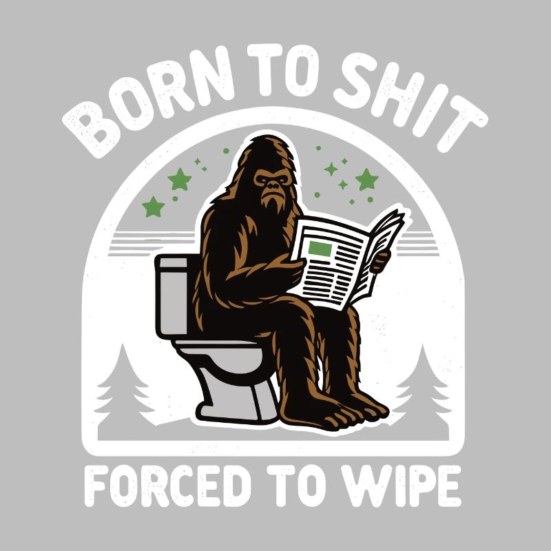 Né pour chier forcé d’essuyer Sasquatch Caca Boys Gi